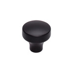 Top Knobs Kinney Knob Flat Black - 1 1/4 in