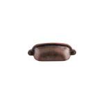Top Knobs Charlotte Cup Pull Patina Rouge - 2 9/16 in