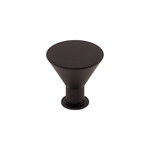 Top Knobs Cocktail Knob Flat Black - 1 3/16 in