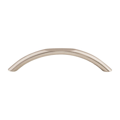 Top Knobs Curved Pull Brushed Satin Nickel - 5 1/16 in