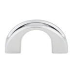 Top Knobs Tango U Finger Pull Polished Chrome - 1 1/4 in