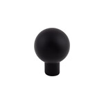 Top Knobs Brookline Knob Flat Black - 7/8 in