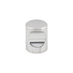 Top Knobs Nouveau Indent Knob Polished Chrome - 3/4 in