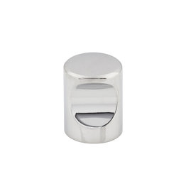 Top Knobs Nouveau Indent Knob Polished Chrome - 3/4 in