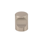 Top Knobs Nouveau Indent Knob Brushed Satin Nickel - 3/4 in