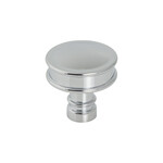 Top Knobs Cranford Knob Polished Chrome - 1 1/4 in