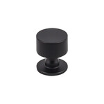 Top Knobs Lily Knob Flat Black - 1 1/8 in