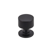 Lily Knob Flat Black - 1 1/8 in