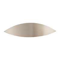 Eyebrow Cup Pull Brushed Satin Nickel - 2 1/2 in