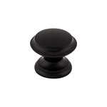 Top Knobs Flat Top Knob Flat Black - 1 3/8 in