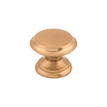 Top Knobs Flat Top Knob Brushed Bronze - 1 3/8 in