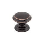 Top Knobs Flat Top Knob Tuscan Bronze - 1 3/8 in