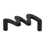 Top Knobs Squiggly Pull Flat Black - 2 1/2 in
