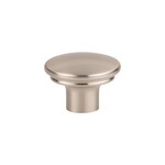 Top Knobs Julian Oval Knob Brushed Satin Nickel - 1 3/8 in