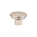 Top Knobs Julian Oval Knob Polished Nickel - 1 3/8 in