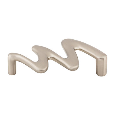 Top Knobs Squiggly Pull Brushed Satin Nickel - 3 3/4 in
