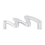 Top Knobs Squiggly Pull Polished Chrome - 3 3/4 in