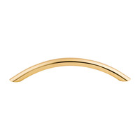 Curved Wire Pull Polished Brass - 5 1/16 in