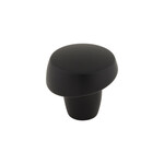 Top Knobs Florham Slant Knob Flat Black - 1 1/4 in