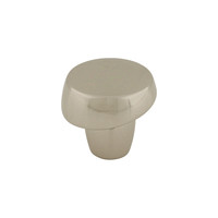 Florham Slant Knob Polished Nickel - 1 1/4 in
