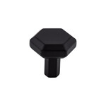 Top Knobs Lydia Knob Flat Black - 1 1/8 in