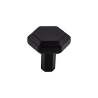 Lydia Knob Flat Black - 1 1/8 in