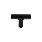 Top Knobs Lydia T-Knob Flat Black - 1 3/4 in
