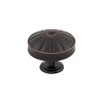 Top Knobs Hudson Knob Tuscan Bronze - 1 1/4 in