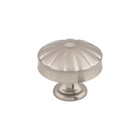 Hudson Knob Brushed Satin Nickel - 1 1/4 in