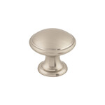 Top Knobs Rounded Knob Brushed Satin Nickel - 1 1/4 in