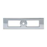 Top Knobs Hollin Knob Backplate Polished Chrome - 3 3/4 In