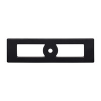 Hollin Knob Backplate Flat Black - 4 9/32 in