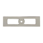 Top Knobs Hollin Knob Backplate Polished Nickel - 3 3/4 In