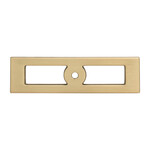 Top Knobs Hollin Knob Backplate Honey Bronze - 3 3/4 In