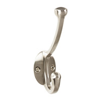Bergen Hook Brushed Satin Nickel - 5 9/16 in