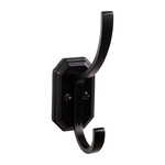 Top Knobs Emerald Hook Flat Black - 6 1/4 in