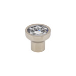 Top Knobs Wentworth Crystal Knob Polished Nickel - 13/16 in