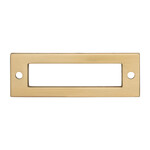Top Knobs Hollin Backplate Honey Bronze - 3 in
