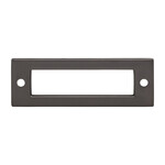 Top Knobs Hollin Backplate Ash Gray - 3 in