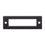 Top Knobs Hollin Backplate Flat Black - 3 in