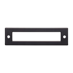 Top Knobs Hollin Backplate Flat Black - 3 3/4 in