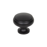 Top Knobs Cumberland Knob Flat Black - 1 1/4 in