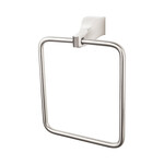Top Knobs Aqua Bath Towel Ring Brushed Satin Nickel - 7 1/4 in