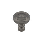 Top Knobs Brixton Button Knob Ash Gray - 1 1/4 in