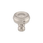 Top Knobs Brixton Button Knob Brushed Satin Nickel - 1 1/4 in