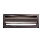 Top Knobs Hollin Cup Pull Ash Gray - 3 3/4 in