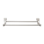 Top Knobs Aqua Bath Double Towel Bar Brushed Satin Nickel - 18 in