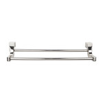Top Knobs Aqua Bath Double Towel Bar Polished Nickel - 18 in