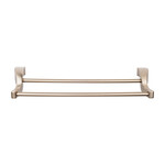 Top Knobs Aqua Bath Double Towel Bar Brushed Bronze - 24 in
