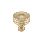 Top Knobs Brixton Ridged Knob Honey Bronze - 1 1/4 in